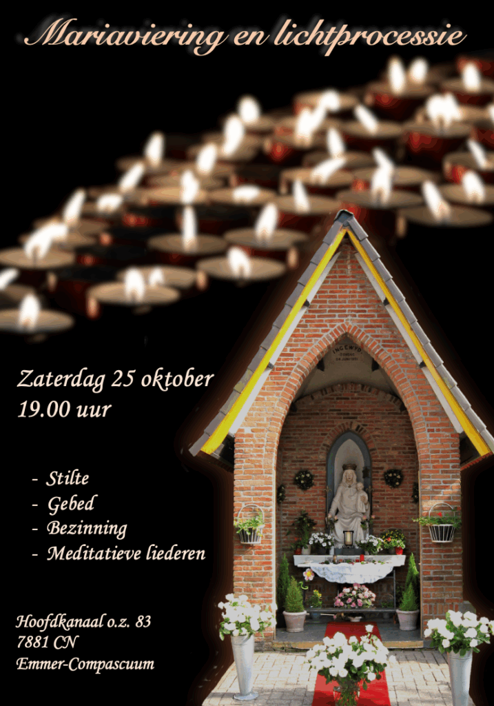 poster Mariaviering en Lichtprocessie 2025